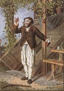 Georg Volmar Peasant of Morat oil painting